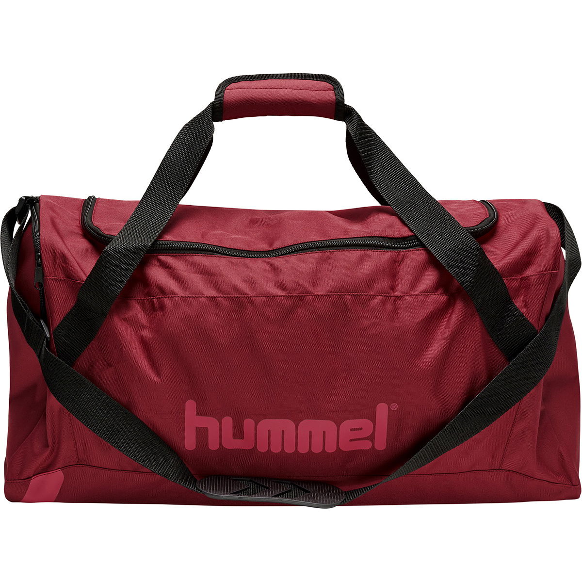 Hummel Core Sportstaske - Medium, mørkerød