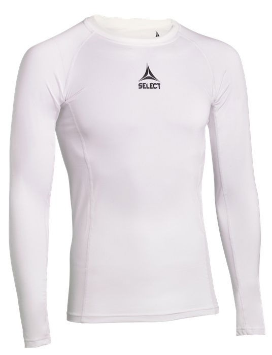 Select 62354 Baselayer Langærmet Herre, hvid