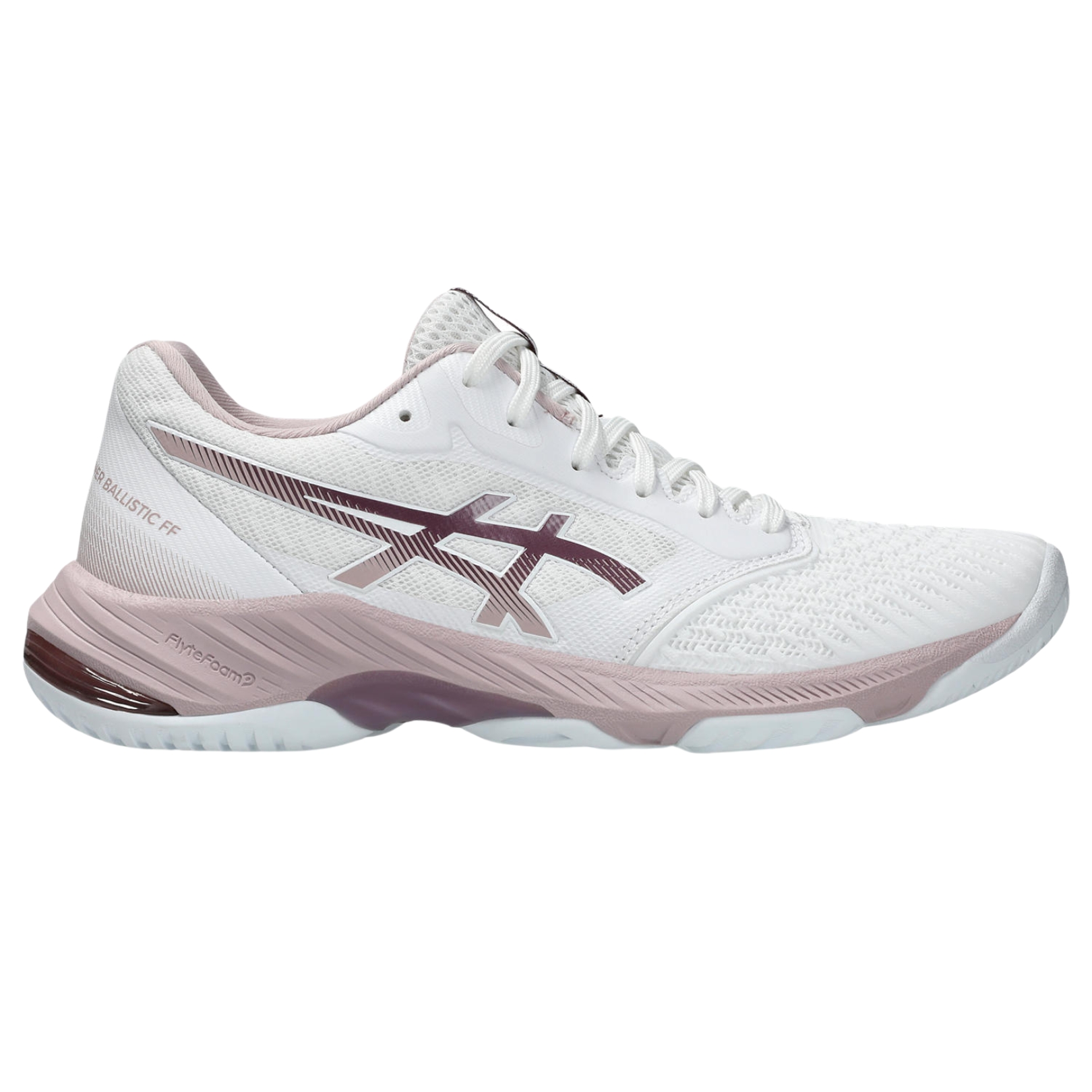 Asics Netburner Ballistic FF 3 Women White/Watershed Rose  Dame