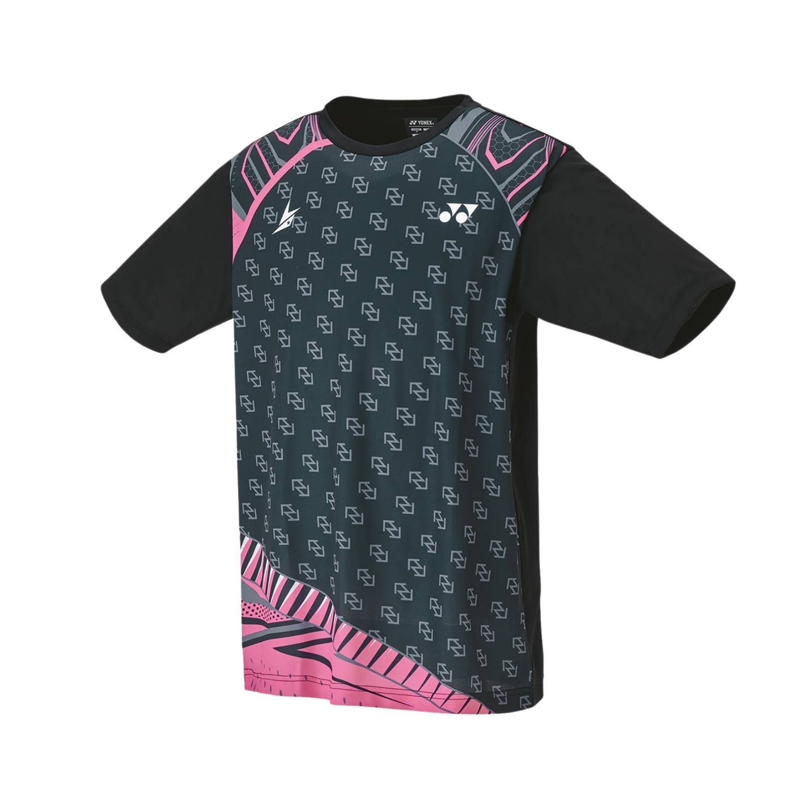 Yonex T-shirt 16509EX Black/Pink  Herre