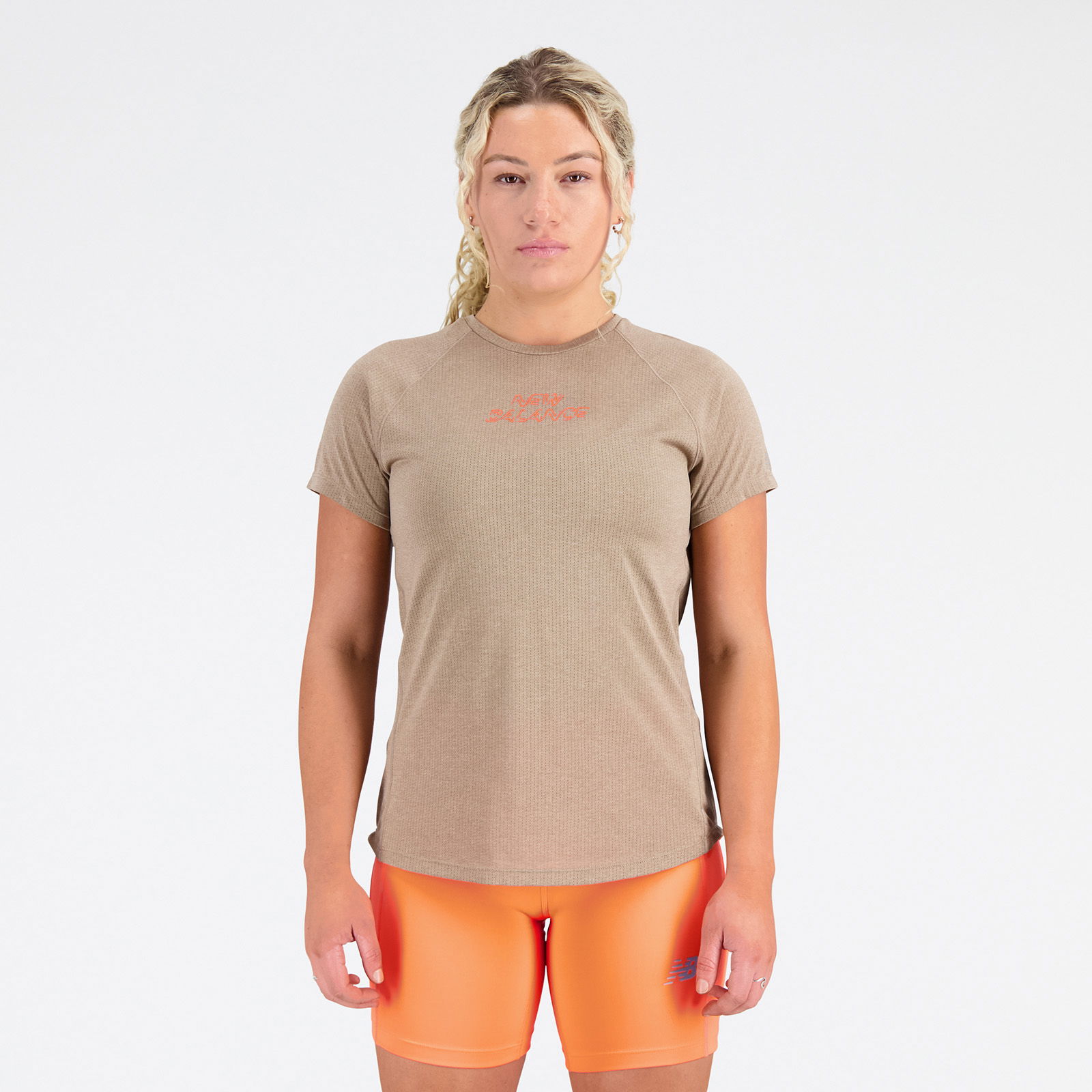 New Balance Printed Impact Run T-shirt Dame