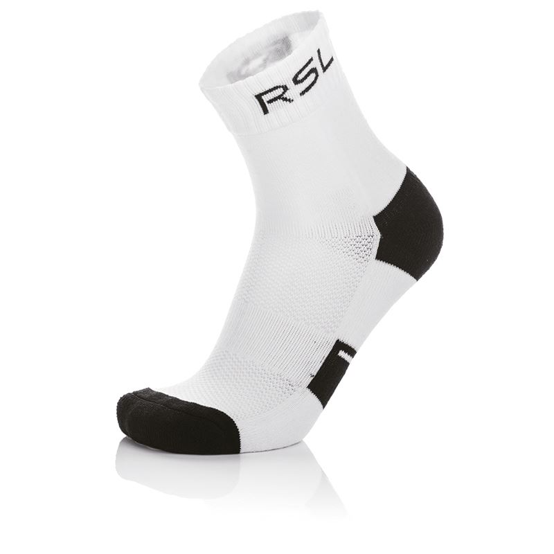 RSL Socks 1-pack White/Black  Herre