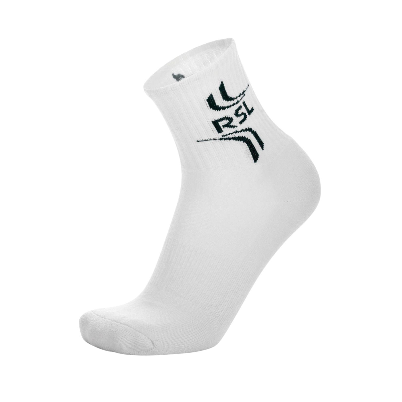 RSL Socks M 1-pack White/Black  Herre