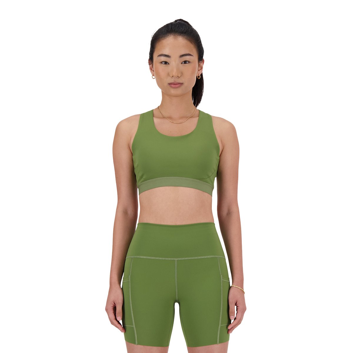 New Balance Sleek Medium Support Pocket Sports BH
