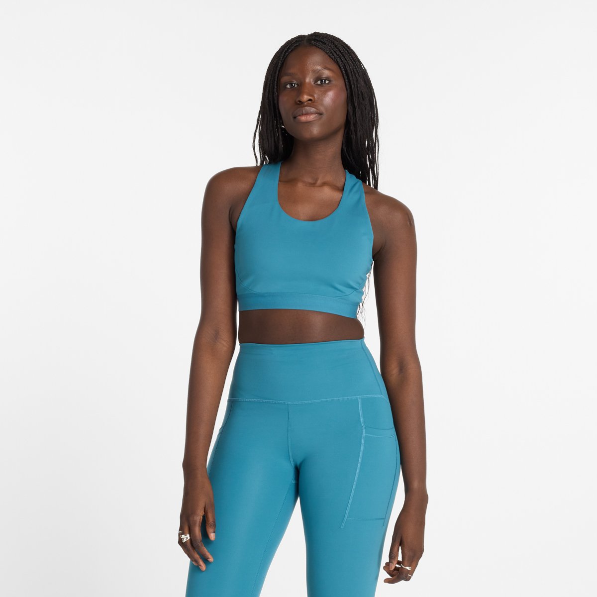 New Balance Sleek Medium Support Pocket Sports BH