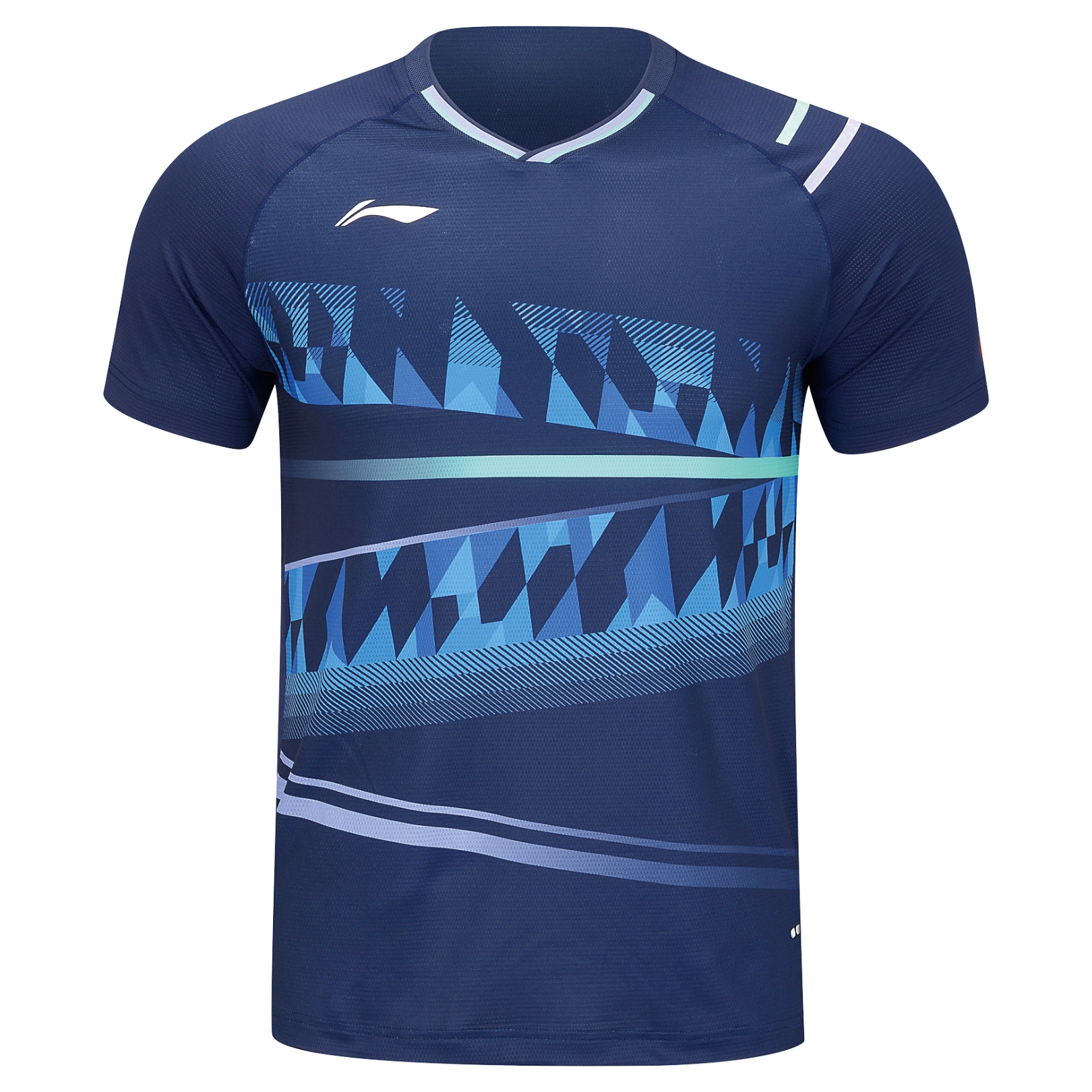 Li-Ning AAYU131-4 Iceberg T-shirt Dark Blue - OLD  Herre