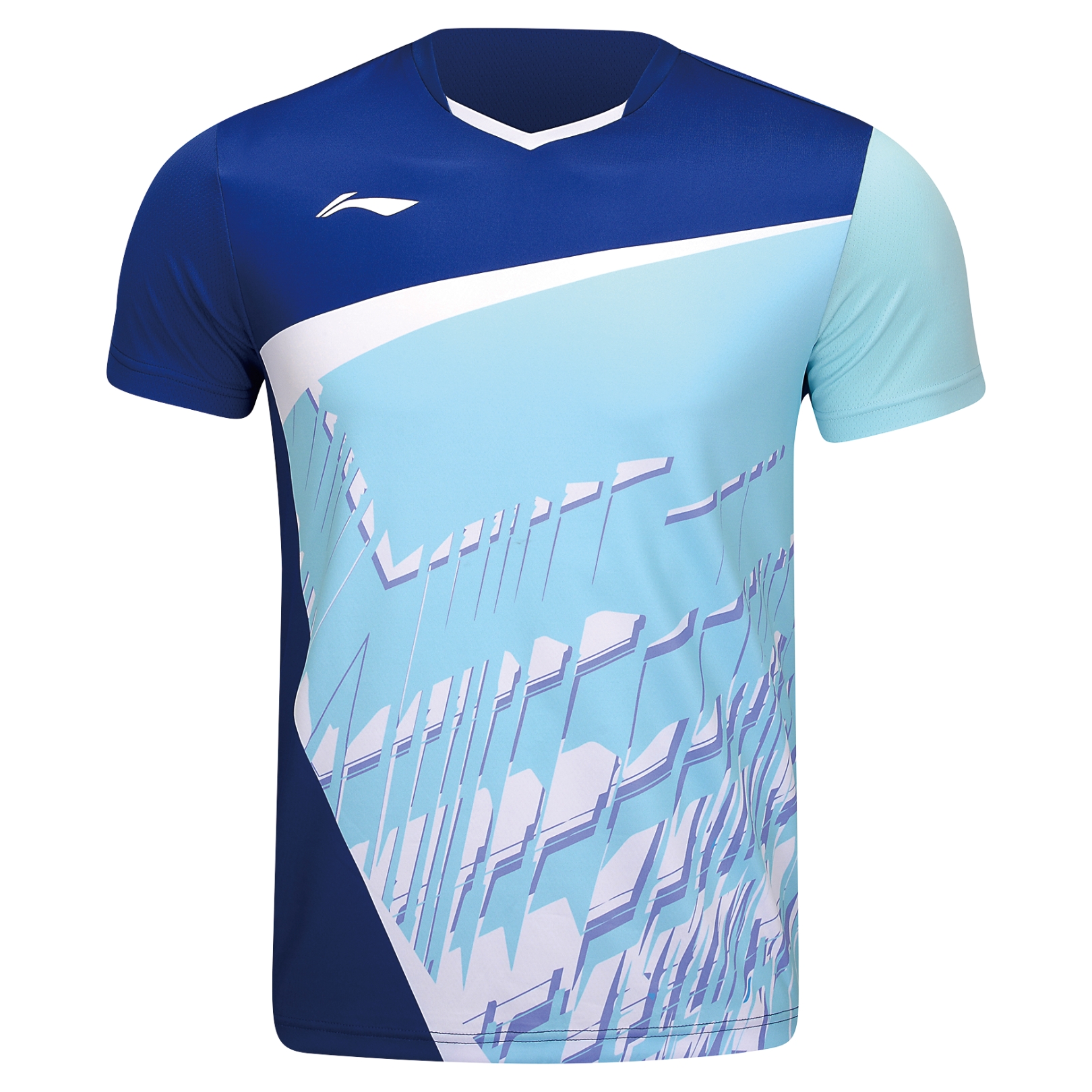 Li-Ning AAYU147-3 Water T-shirt Blue  Herre