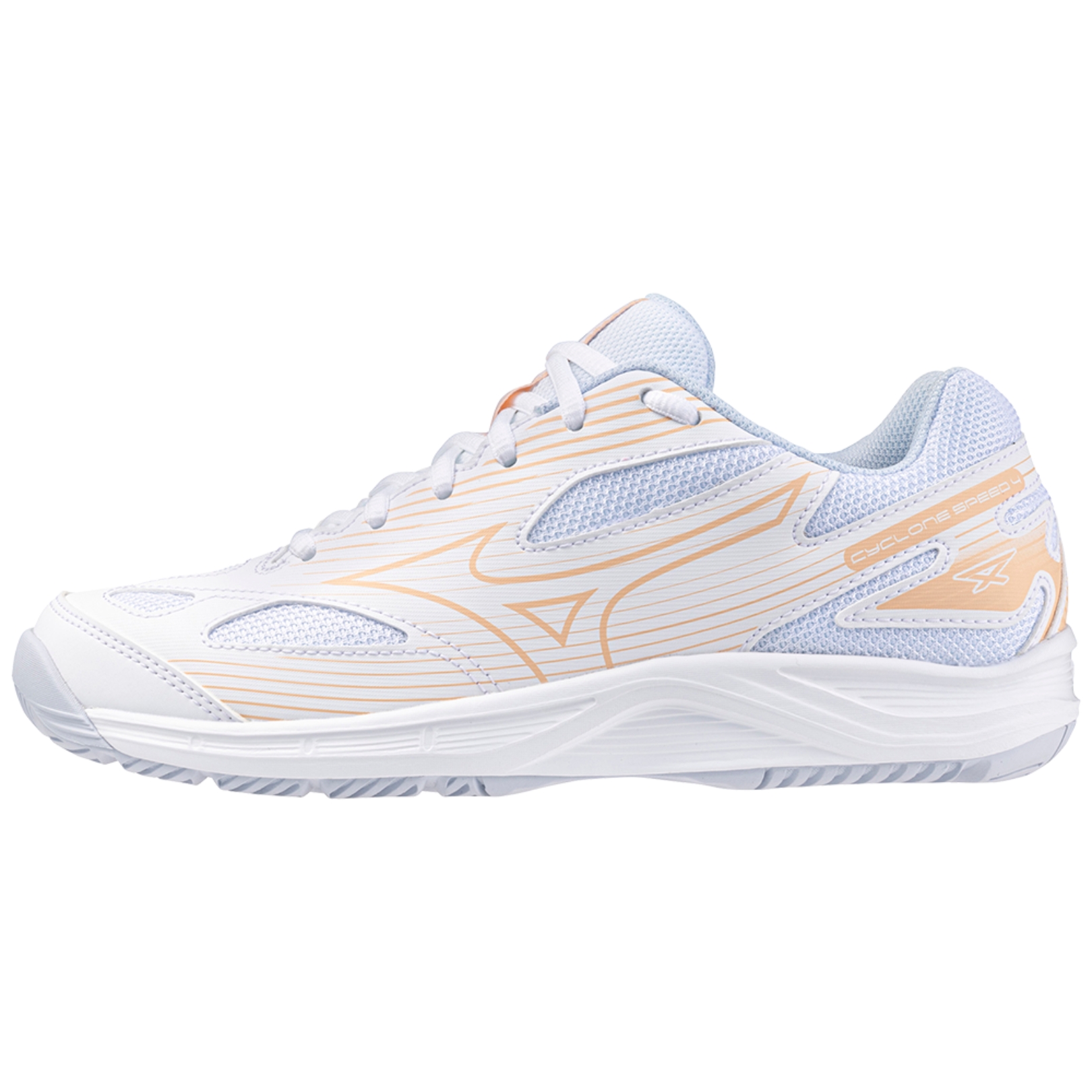 Mizuno Cyclone Speed 4 Women White/Peach Parfait - OLD  Dame